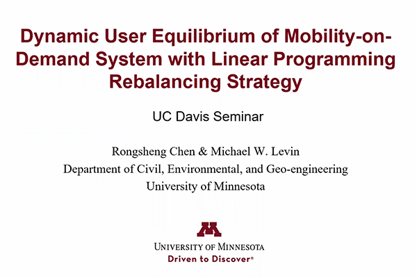 Dynamic User Equilibrium of Mobility-on-Demand System with Linear Programming Rebalancing Strategy